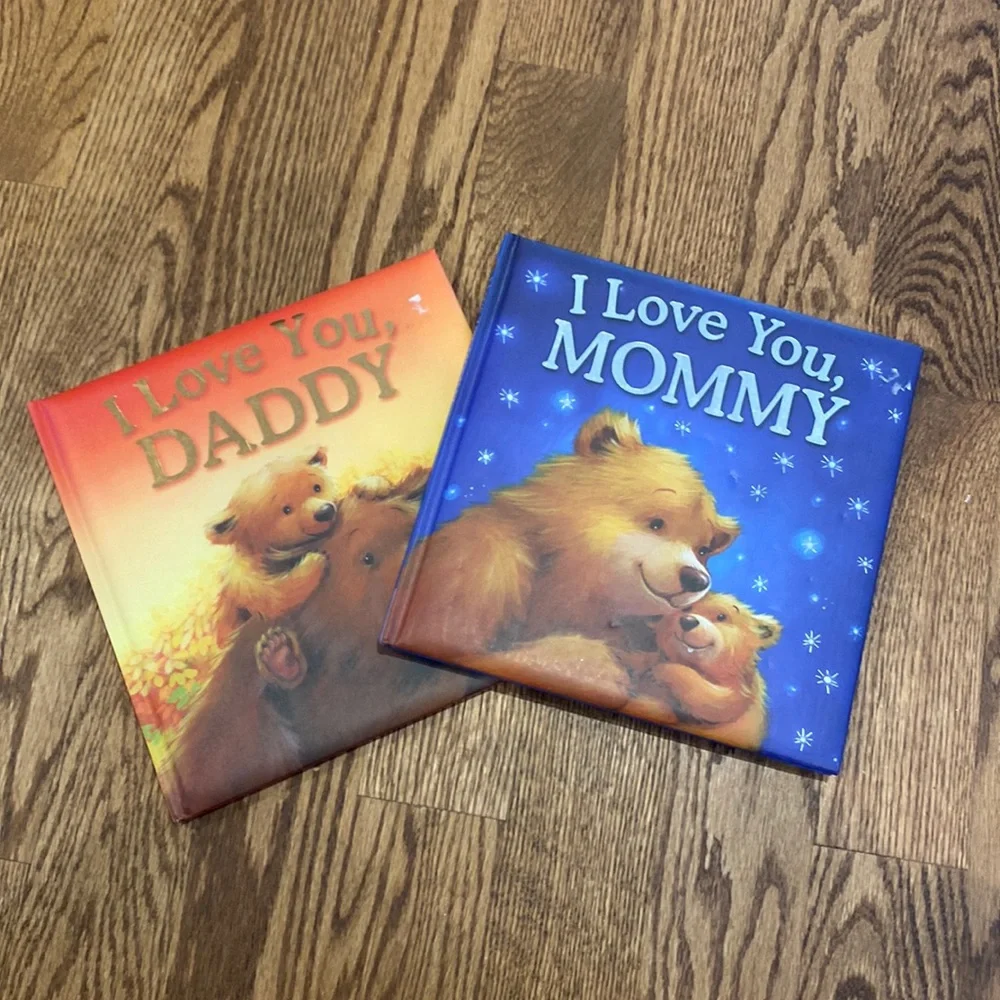I Love You Mommy / I Love You Daddy Board Books - Blue & Orange